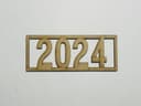 2024 New Year Sign Laser Cut Vector File
