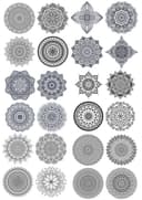 24 Intricate Decorative Mandalas Set Vector File for Laser Cutting
