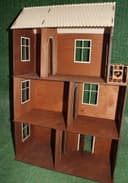3-Story Wooden Dollhouse Laser Cut Project Vector File