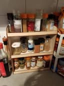 3-Tier Wooden Spice Rack Vector Plan for Laser Cutting DXF