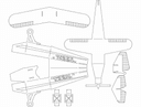 3D Airplane Model Vector File for Laser Cutting (DXF)
