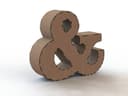 3D Ampersand Symbol Laser Cut File - Free Vector Download