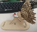 3D Angel Table Ornament Laser Cut Vector File DXF