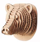 3D Bear Head Wall Decor Laser Cut Vector File