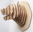 3D Bear Head Wall Mount Laser Cut Vector File