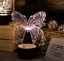 3D Butterfly Acrylic Night Light Laser Cut Vector File (CDR)
