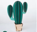 3D Cactus Plant DIY Laser Cut Vector File