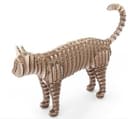 3D Cat Sculpture Laser Cut Vector File (DXF)