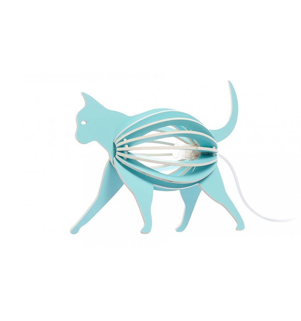 3D Cat Table Lamp Laser Cut Vector Project