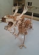 3D Chinese Dragon Puzzle Vector File for Laser Cutting