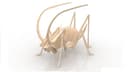 3D Cricket Insect Puzzle Laser Cut DXF Vector Template