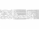 3D Crocodile Wooden Puzzle Laser Cut Vector File (DXF)