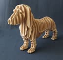 3D Dachshund Dog Puzzle Laser Cut Vector Plan