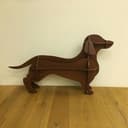 3D Dachshund Dog Wooden Shelf Laser Cut DXF CDR Vector