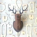 3D Deer Head Wall Decor Laser Cut Vector File