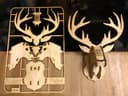 3D Deer Head Wall Mount Laser Cut Project Vector File