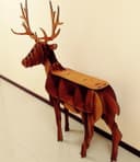 3D Deer Shelf Laser Cut Wood Project Free Vector File