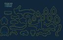 3D Dinosaur Skeleton Puzzle Laser Cut Vector File DXF