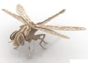 3D Dragonfly Puzzle Laser Cut Vector File (DXF)