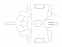 3D Elephant Puzzle Vector Plan for Laser Cutting DXF
