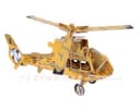 3D Helicopter Puzzle Laser Cut Vector Plan
