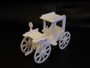 3D Horse Carriage Model Laser Cut Vector File