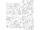 3D Kangaroo Wooden Puzzle Vector File (DXF)