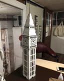 3D Laser Cut Big Ben Tower Puzzle Vector File - CDR