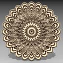 3D Layered Mandala Wall Art Laser Cut Vector File
