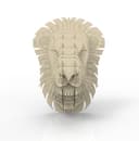 3D Lion Head Wall Sculpture Laser Cut Vector File