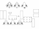 3D Miniature House Puzzle Laser Cut DXF File