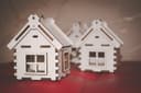 3D Miniature Toy House Laser Cut Template - DXF, CDR, SVG