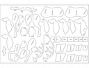 3D Reindeer Puzzle Laser Cut Vector File DXF