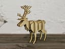 3D Reindeer Puzzle Laser Cut Vector File