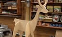 3D Reindeer Standing Statue Laser Cut Vector File