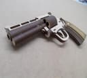 3D Revolver Magnum Pistol Laser Cut Vector File