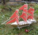 3D Sailing Ship Model Laser Cut Vector File