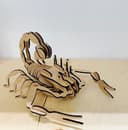 3D Scorpion Puzzle Laser Cut Vector File (DXF)