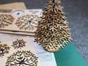 3D Snowflake Christmas Tree Laser Cut Vector File (DXF)