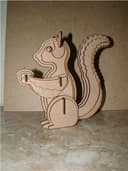 3D Squirrel Laser Cut Puzzle Vector File
