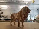 3D Standing Lion Wood Puzzle Laser Cut Vector File