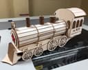 3D Steam Train Gift Box Laser Cut Vector Plan (DXF)