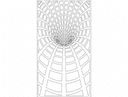 3D Tunnel Optical Illusion Panel Vector DXF File