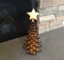 3D Wooden Christmas Tree with Star Laser Cut Vector File (CDR)