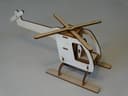 3D Wooden Helicopter Laser Cut Model - Free DXF Plan