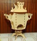 3D Wooden Samovar Tea Urn Puzzle Laser Cut Vector Plan