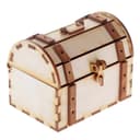 3D Wooden Treasure Chest Laser Cut Vector Plan