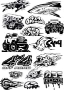 4x4 Off-Road Vector Decal Collection for CNC and Laser Cutting