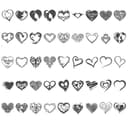50 Decorative Heart Vector Collection for Laser Cutting (SVG, DXF)