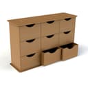 9-Drawer Desktop Organizer DXF Vector File for Laser Cutting